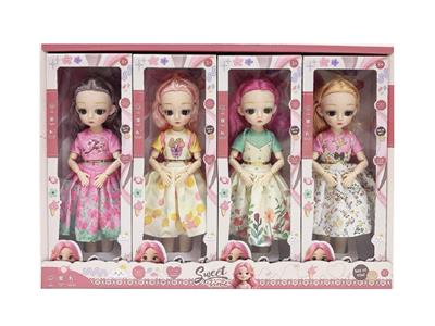 12寸13关节实身3D眼睛叶罗丽4款混装穿鞋8PCS - OBL10485342