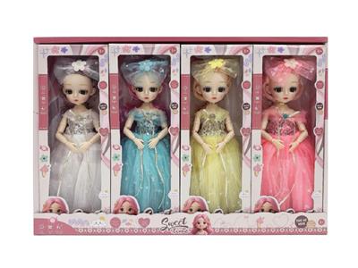 12寸13关节实身3D眼睛叶罗丽4款混装穿鞋8PCS - OBL10485343