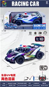 1:18四通遥控骨架警车
车身UV电镀 
2色混装 带灯光 - OBL10486984