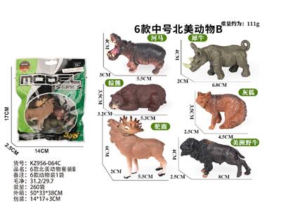 6款北美动物套装B - OBL10487876