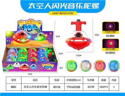 太空飞碟闪光音乐陀螺
-红外线 - OBL10488333