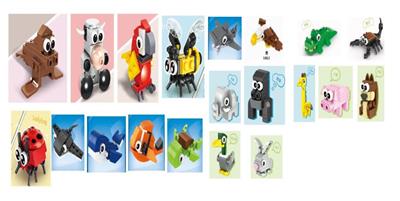 Display box: ten animal blocks (box of 10) - OBL10489476