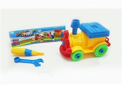 Cartoon disassembly and assembly of locomotive - OBL250785