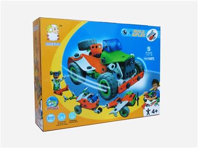 Self equipped puzzle building block concept car - OBL344241