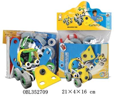 Self equipped puzzle building block concept car - OBL352709