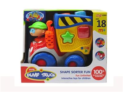 Electric cartoon building block car - OBL530948