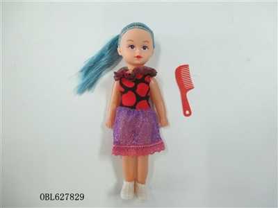 Bag and 9 inches zhuang fat child with comb - OBL627829