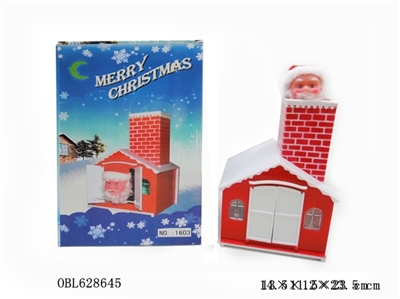 Electric double chimney Santa Claus - OBL628645