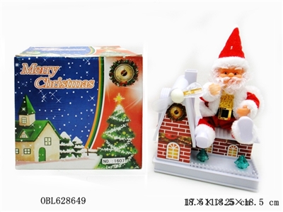 Electric Santa sit chimney windmill - OBL628649