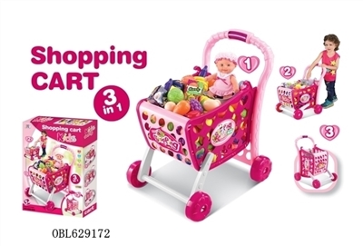 The girl a shopping cart - OBL629172