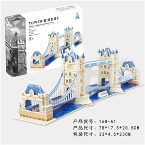 The twin bridge three-dimensional jigsaw puzzle - OBL629537