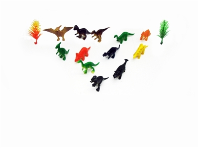 12 solid dinosaur series of animals - OBL629685