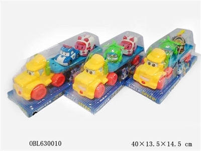 POLI cartoon inertial tow truck (car) with two inertia - OBL630010