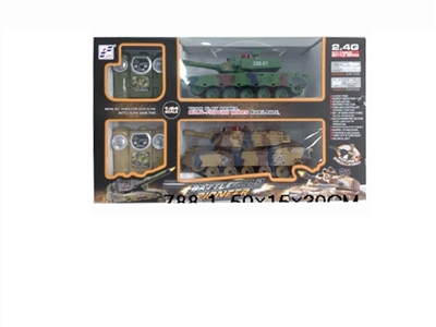 2.4G遥控对战坦克      中国99式?美国M1A2 (包电) - OBL630176