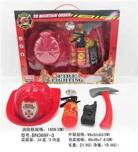 Window box fire suit red fire hat - OBL630303