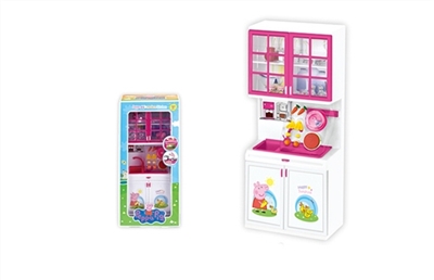 Pink pig wash on the cupboard - OBL630643