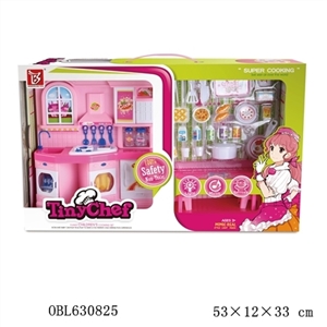 Toys with utensils and food in the kitchen - OBL630825
