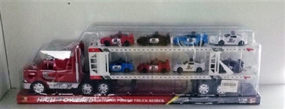 Inertial double platform car towed 8 only a police car - OBL632527