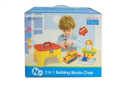 2 in 1 educational product wooden chair - OBL632647