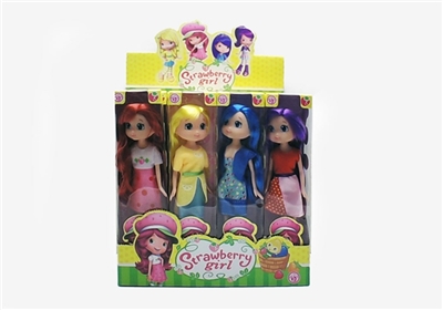 9 inches strawberry princess 12 PCS - OBL633079