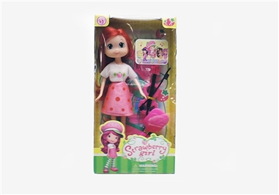 9 inches strawberry princess accessories 4 mixed - OBL633080