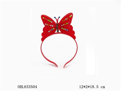 Plastic butterfly tire package with diamonds - OBL633504