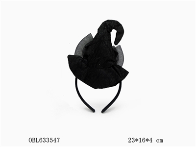 Tire black witch pointed cap with fireworks - OBL633547