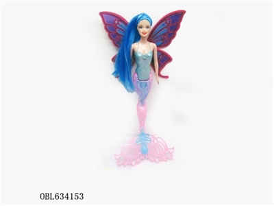 1 only 14 inch long hair beautiful faery mermaid - OBL634153