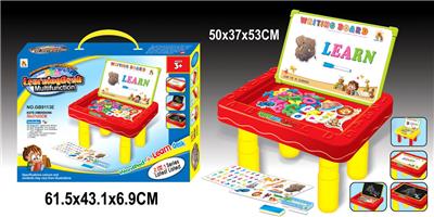 English learning desk with 26 English letters and EVA magnetic attraction animal, number (double sided) - OBL634844