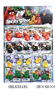 2.5 -inch glue angry birds key chain single card only 4/20 big plate - OBL635181