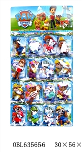 3 to 4 inches of dogs patrol 10 single card hands and head can activities!! 16 big plate - OBL635656