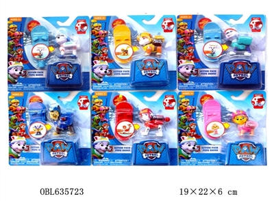 Version 3 inch ski dogs patrol only slide 6 with functionality, can bounce off!!!!! - OBL635723