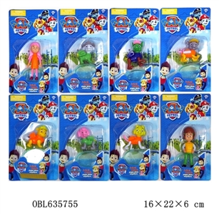 3 to 4 inches of dogs patrol (head hands can activities) only eight transparent green base - OBL635755