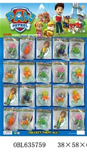 3 to 4 inches of dogs patrol twenty eight single base plastic bags only big board (head hands can ac - OBL635759