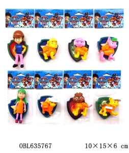 3.5 4 inches dogs patrol only eight badges (head of hands and feet can activity) - OBL635767