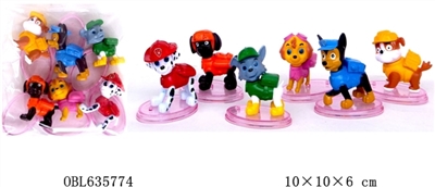 3.2 -inch cartoon dog patrol single base paragraphs 6 6 big bag - OBL635774