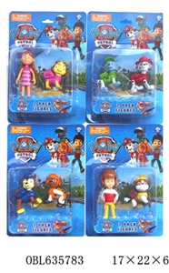 Dogs patrol (head and movable) 2 only 4 - OBL635783