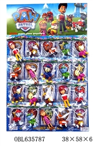 3 to 4 inches of dogs patrol (head and activity) single plastic bag it twenty eight big plate - OBL635787