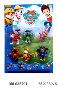 3 inch dogs patrol 6 pack (have a function, can bounce off) 1 - OBL635791