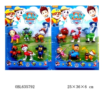 3 inch dogs patrol paparazzi 3 (only have function, can bounce off) 3 4