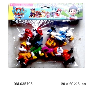3.2 -inch dogs patrol figures 6 only plastic bags folded card pack 1 - OBL635795