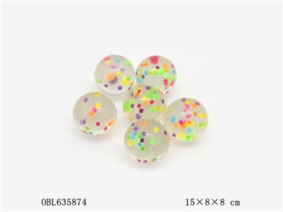 6 only 35 mm transparent beads bounce the ball - OBL635874