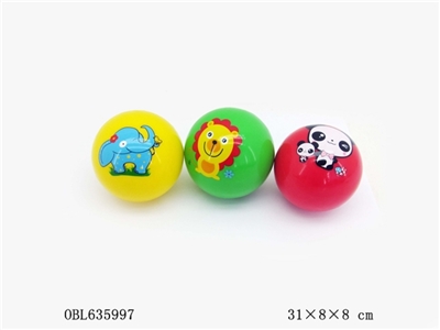 3 only 3 inches inflatable animal standard ball - OBL635997