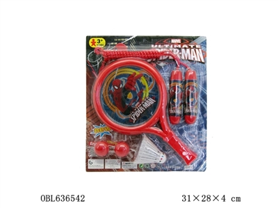 Spider-man racket and skip 2 in 1 set - OBL636542