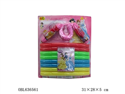 The princess rope skipping and hula hoops 2 in 1 package - OBL636561