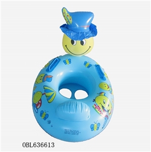 Smiling face doll inflatable swimming boat - OBL636613