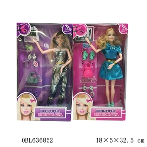 十二寸关节时装实身芭比带饰品 - OBL636852