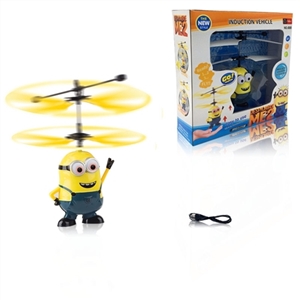 Induction flying yellow people (3 seconds) without a remote control - OBL636885