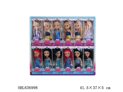 6寸实身迪斯尼美少女多色混装 - OBL636998