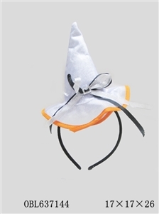 Silver witch hat hair clips - OBL637144